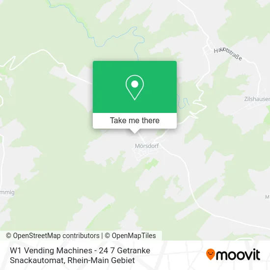 Карта W1 Vending Machines - 24 7 Getranke Snackautomat