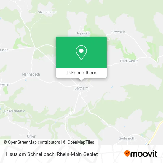 Карта Haus am Schnellbach