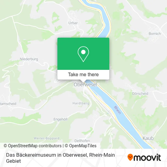 Карта Das Bäckereimuseum in Oberwesel