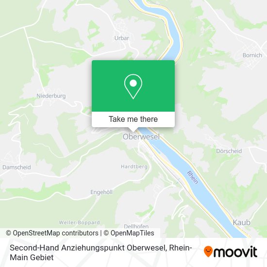 Карта Second-Hand Anziehungspunkt Oberwesel
