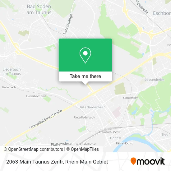 Карта 2063 Main Taunus Zentr