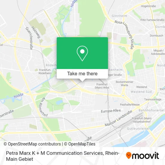 Карта Petra Marx K + M Communication Services