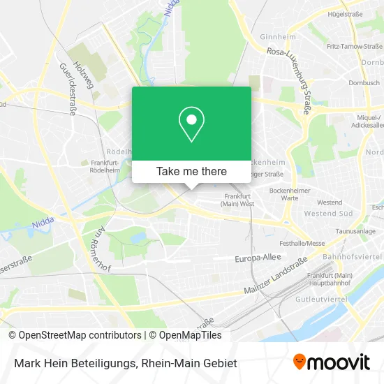 Mark Hein Beteiligungs map