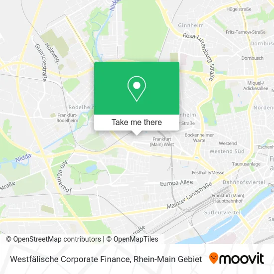 Карта Westfälische Corporate Finance