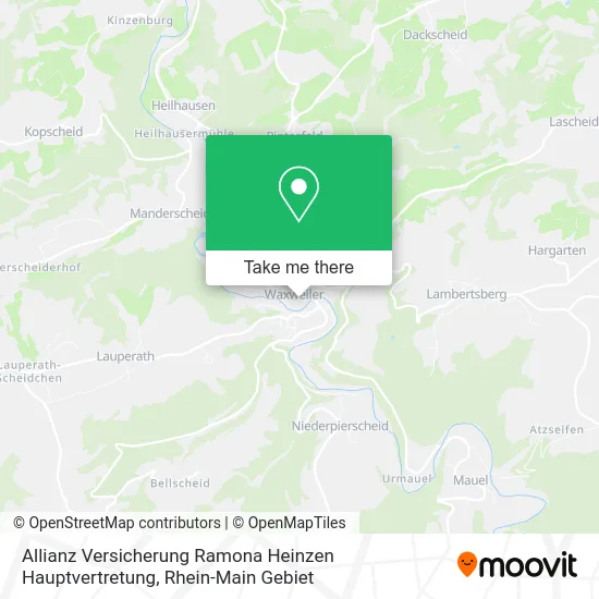 Карта Allianz Versicherung Ramona Heinzen Hauptvertretung
