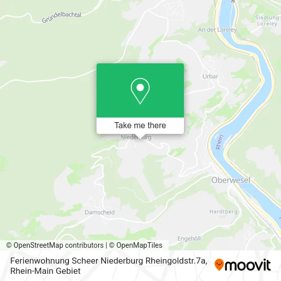 Карта Ferienwohnung Scheer Niederburg Rheingoldstr.7a