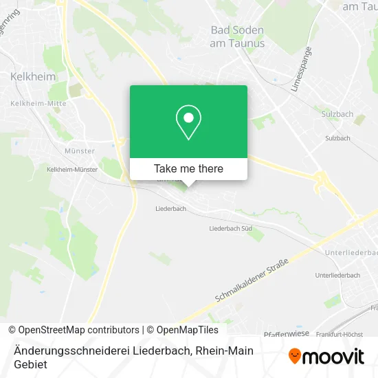 Карта Änderungsschneiderei Liederbach
