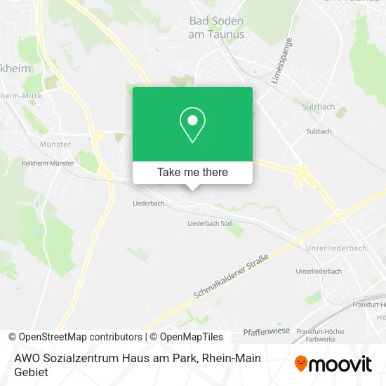 Карта AWO Sozialzentrum Haus am Park
