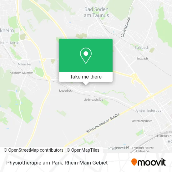 Карта Physiotherapie am Park
