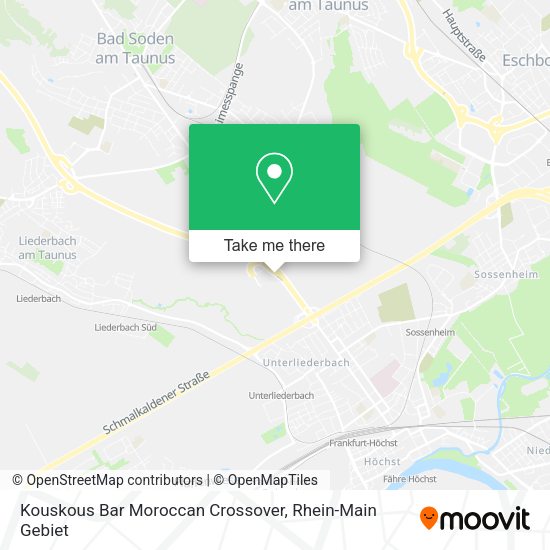Карта Kouskous Bar Moroccan Crossover