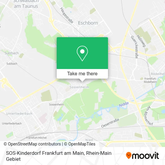 Карта SOS-Kinderdorf Frankfurt am Main