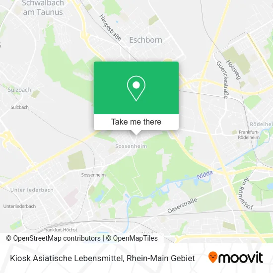 Карта Kiosk Asiatische Lebensmittel