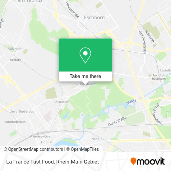 Карта La France Fast Food