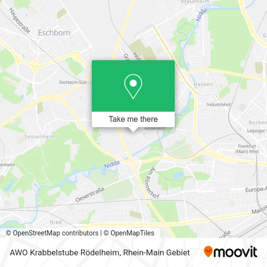 Карта AWO Krabbelstube Rödelheim