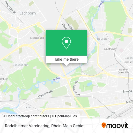Карта Rödelheimer Vereinsring