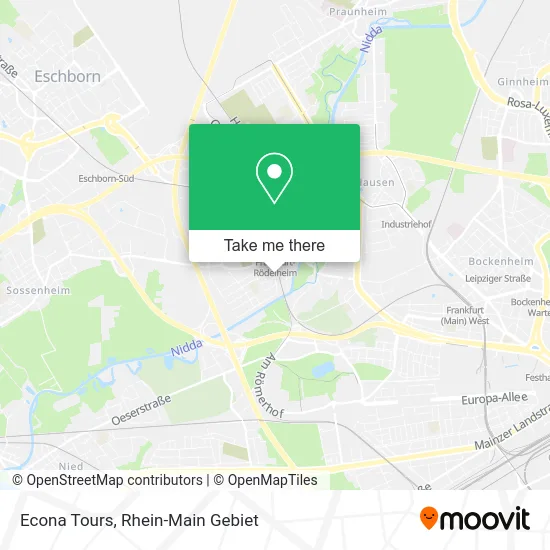 Карта Econa Tours