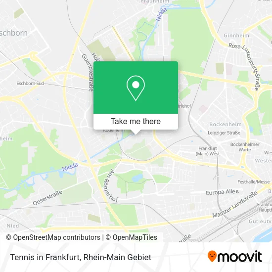 Карта Tennis in Frankfurt