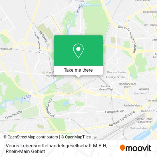 Карта Venos Lebensmittelhandelsgesellschaft M.B.H