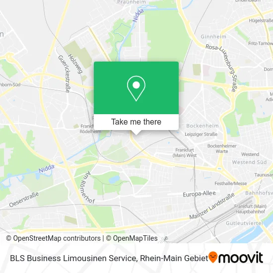Карта BLS Business Limousinen Service