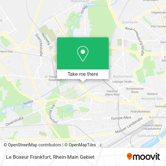 Карта Le Boxeur Frankfurt