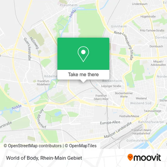 Карта World of Body