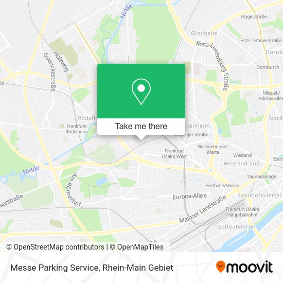 Карта Messe Parking Service