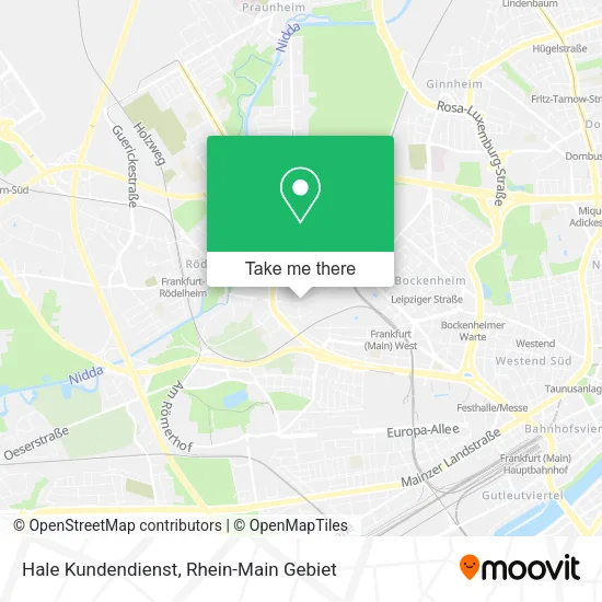 Карта Hale Kundendienst