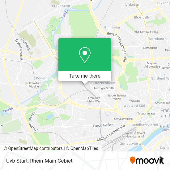 Uvb Start map