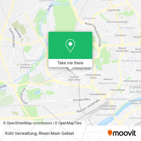 Карта Kühl Verwaltung
