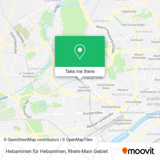 Карта Hebammen für Hebammen