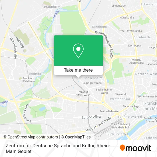Карта Zentrum für Deutsche Sprache und Kultur