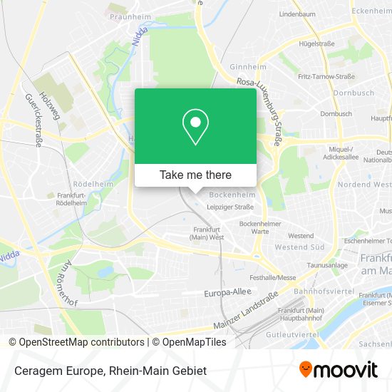 Карта Ceragem Europe