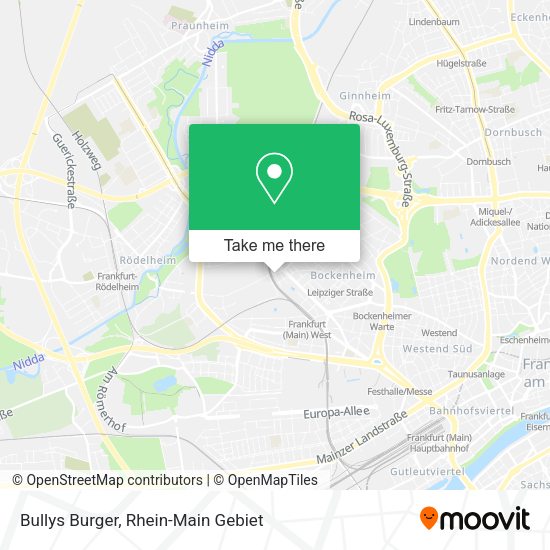 Карта Bullys Burger