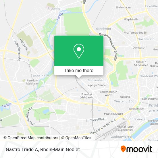 Карта Gastro Trade A