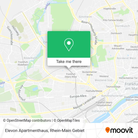 Карта Elevon Apartmenthaus