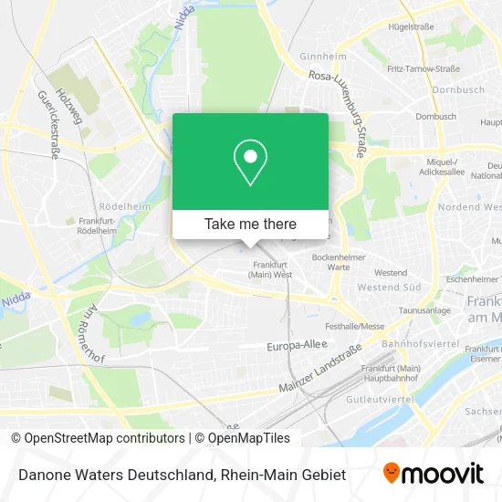 Карта Danone Waters Deutschland