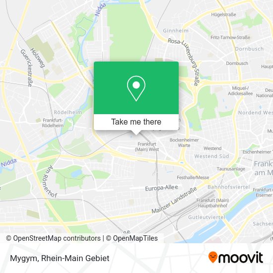 Карта Mygym