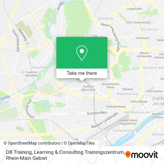 Карта DB Training, Learning & Consulting Trainingszentrum