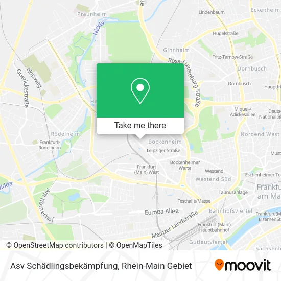 Карта Asv Schädlingsbekämpfung