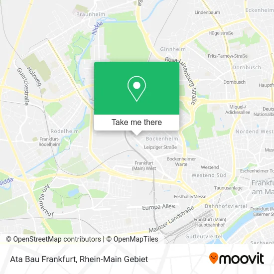 Карта Ata Bau Frankfurt