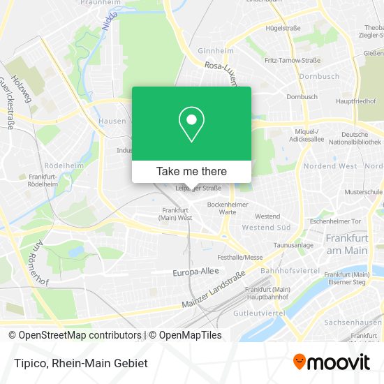 Карта Tipico