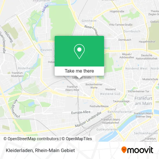 Карта Kleiderladen