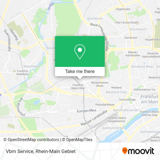 Карта Vbm Service