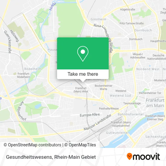 Карта Gesundheitswesens