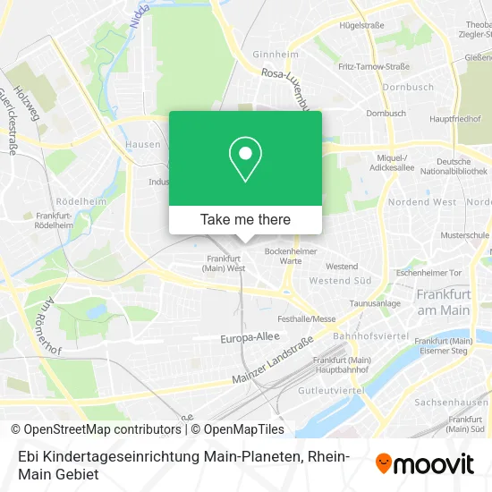Карта Ebi Kindertageseinrichtung Main-Planeten