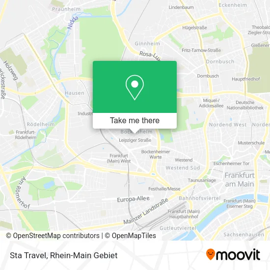 Карта Sta Travel