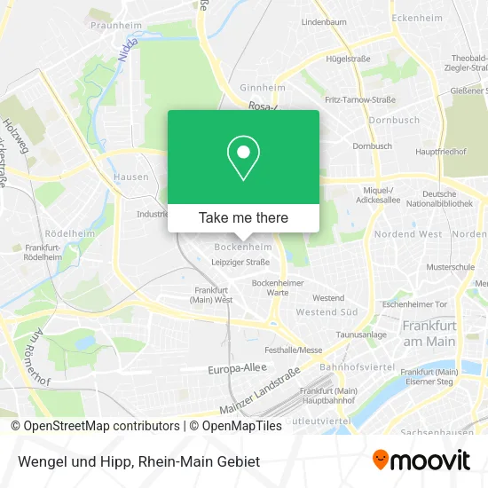 Карта Wengel und Hipp
