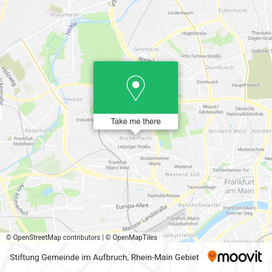 Карта Stiftung Gemeinde im Aufbruch