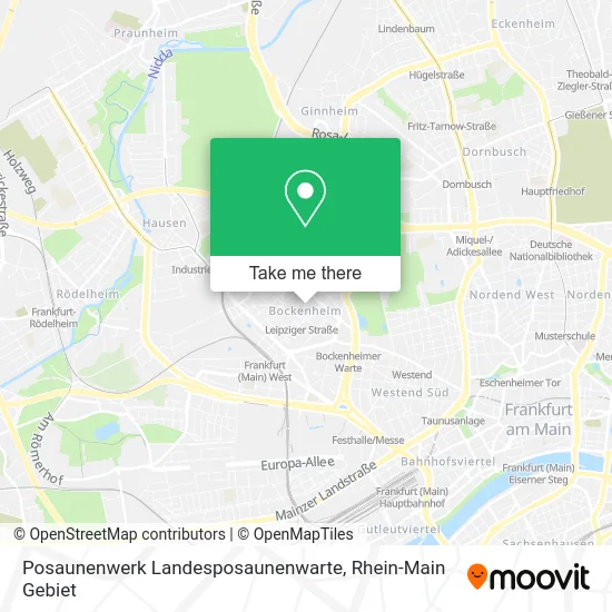 Карта Posaunenwerk Landesposaunenwarte