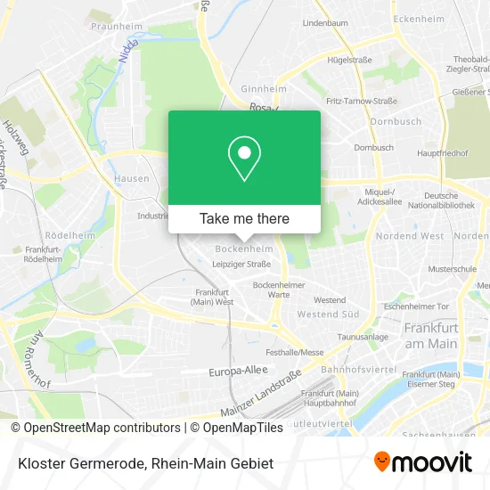 Kloster Germerode map